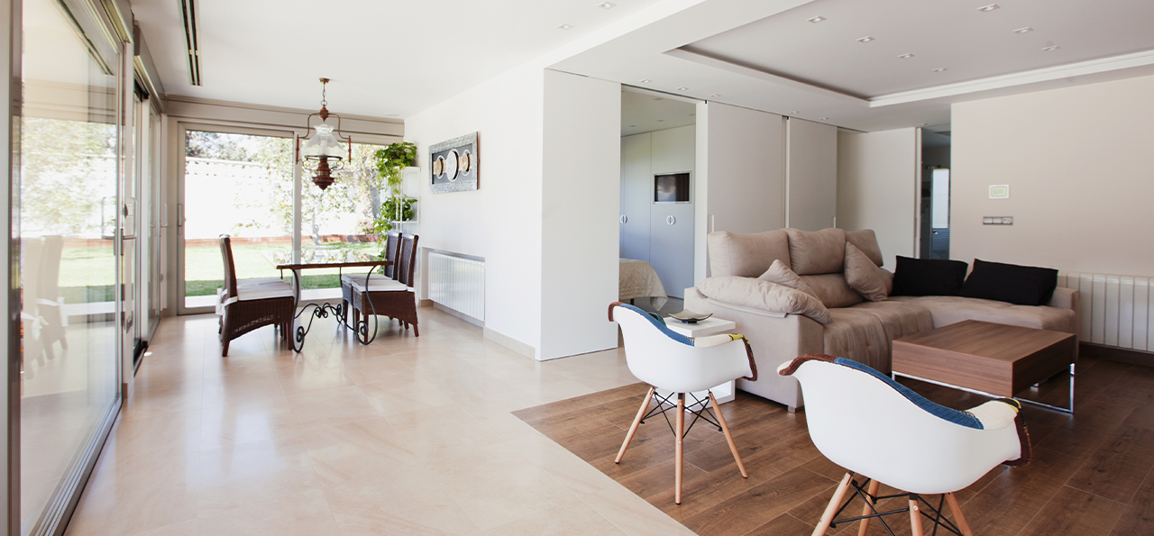salón comedor en casa pequeña