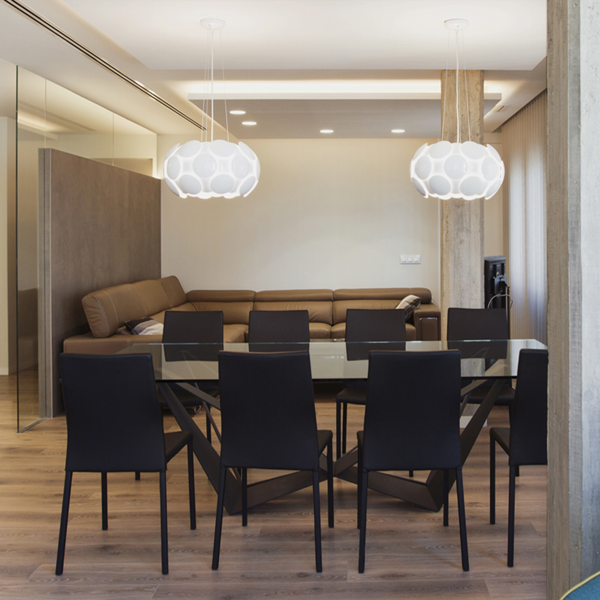 iluminación diseño en comedor
