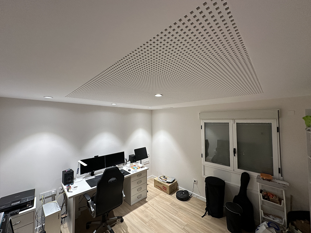 Sala de música insonorizada